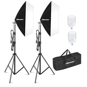 Black Softbox Lighting Kit